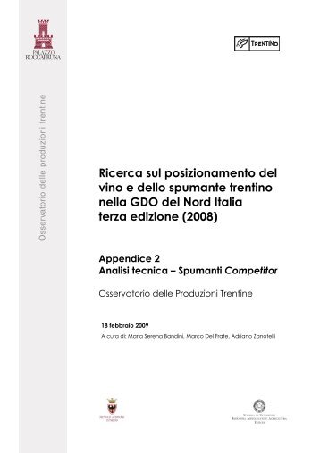 Report Spumanti competitor - Palazzo Roccabruna