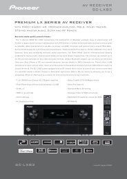 sc-lx83 premium lx series av receiver av receiver ... - HembioConsult