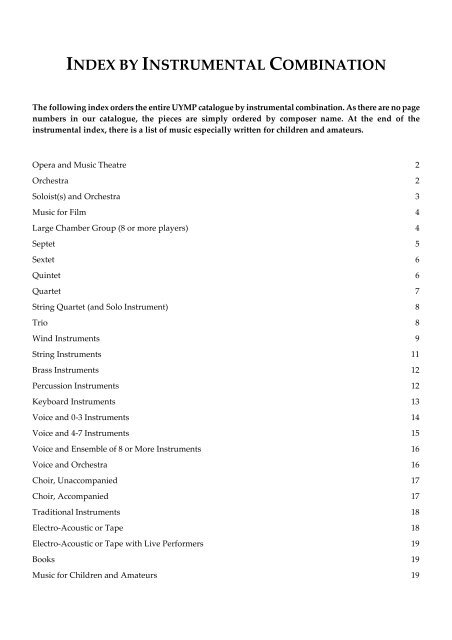 By Instrument Pdf Uymp