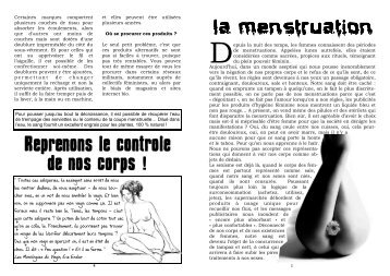 La menstruation - PDF (340.4 ko) - Infokiosques.net