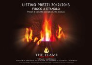 listino prezzi 2012/2013 fuoco a etanolo - The Flame