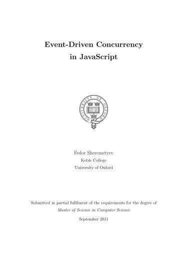 Event-Driven Concurrency in JavaScript - GitHub