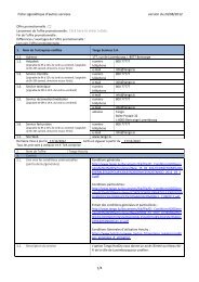 Fiche signalÃ©tique d'autres services version du 24/08/2012 ... - Tango