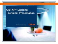 OSTAR®-Lighting Technical Presentation - LED Light for you