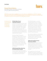 Payments Network Solutions (Fact Sheet) - Card Solutions - Fiserv