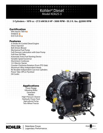 KD625-3 - Kohler Engines
