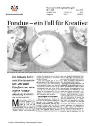 Fondue ein Fall für Kreative