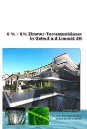4 ½ - 6½ Zimmer-Terrassenhäuser in Oetwil a.d. ... - ImmoServer AG