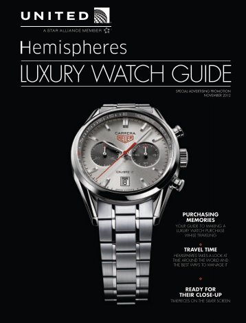 Hemispheres Magazine Luxury Watch Insert