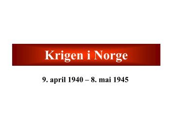 Norge i krig - Noddi