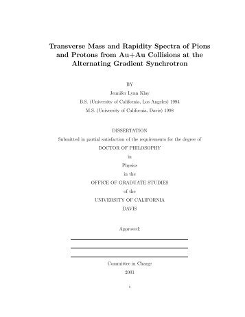 Transverse Mass and Rapidity Spectra of Pions and Protons from Au ...