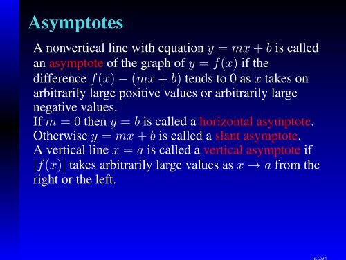 Math 211 Business Calculus Applications of Derivatives