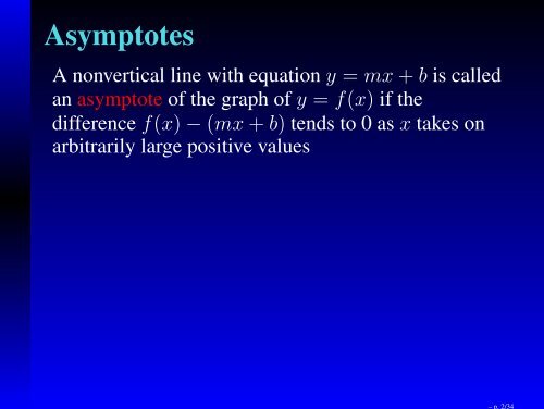 Math 211 Business Calculus Applications of Derivatives