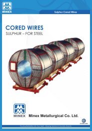 Sulphur Cored Wires - Minex