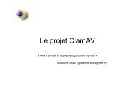 Le projet ClamAV - OSSIR