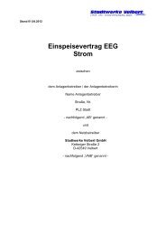 Einspeisevertrag EEG Strom - Stadtwerke Velbert