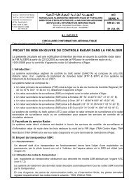 04/05 - SERVICE D'INFORMATION AERONAUTIQUE - ALGERIE