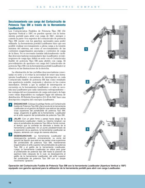 Cortacircuitos Fusibles de Potencia Tipos SM-4Ã‚Â® y SM-5Ã‚Â® de S&C