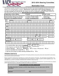 2014 NACo Steering Committee Nomination Form - National ...