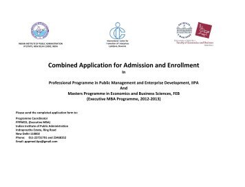 Application Form (PDF) - Indian Institute of Public Administration