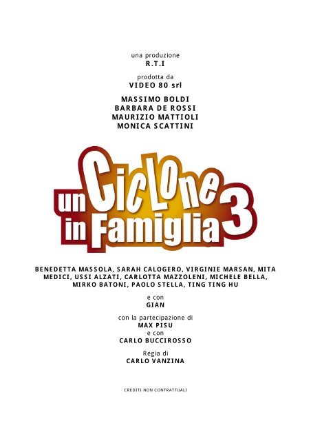 Un Ciclone In Famiglia 3 Mediaset It