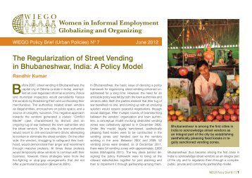 The Regularization of Street Vending in ... - Inclusive Cities