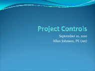 Johnson - Project Controls - CII Overview