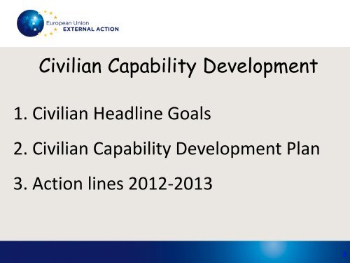 Civilian CSDP Missions - Capacity4Dev - Europa