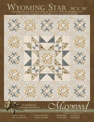 Wyoming Star by Maywood Studio - FabShop Hop