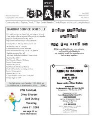 Ohev newsletter May 05 - Congregation Ohev Shalom