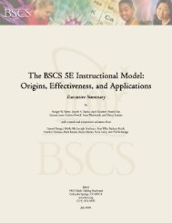 The BSCS 5E Instructional Model: Origins, Effectiveness, and ...