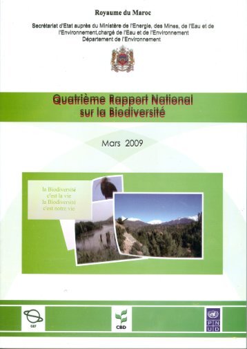 QuatriÃ¨me Rapport National de la BiodiversitÃ© du Maroc