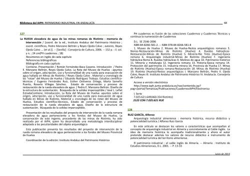 bibliografia_patrimonio_industrial - IAPH. Instituto Andaluz del ...