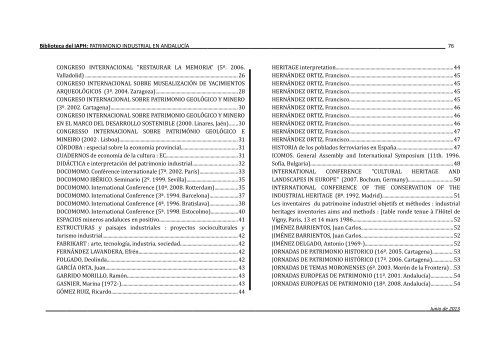 bibliografia_patrimonio_industrial - IAPH. Instituto Andaluz del ...