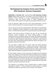 SIA Engineering Company Forms Joint Venture With Panasonic ...