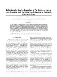 Potentiostatic Electrodeposition of Au-Sn Alloys from a ... - SBMicro