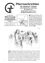 Pfarrnachrichten vom 16. Juni 2013 - Katholische Kirchengemeinde ...
