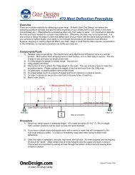 470 Mast Deflection Procedure - North Sails - One Design