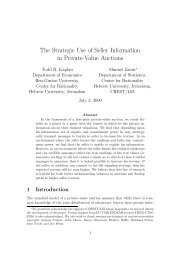 The Strategic Use of Seller Information in Private-Value ... - CiteSeerX