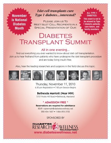 Download our event flyer to read more... - Diabetes Research and ...