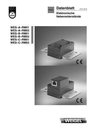 pdf (333 KB) - Weigel Messgeraete GmbH