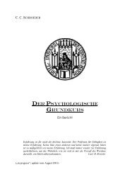 DER PSYCHOLOGISCHE GRUNDKURS - Das mp3-Kolleg