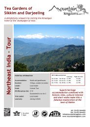 Tea Gardens of Sikkim & Darjeeling - Mountain Kingdoms