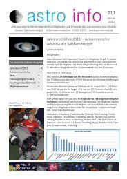 Astro-Info #211 (PDF) - Sternwarte Gahberg