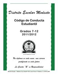 Distrito Escolar Modesto - Modesto City Schools