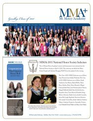 Goodbye Class of 2011 - Mount Mercy Academy