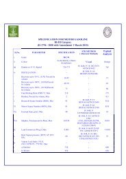 SPECIFICATION FOR MOTOR GASOLINE BS III Category (IS 2796 ...