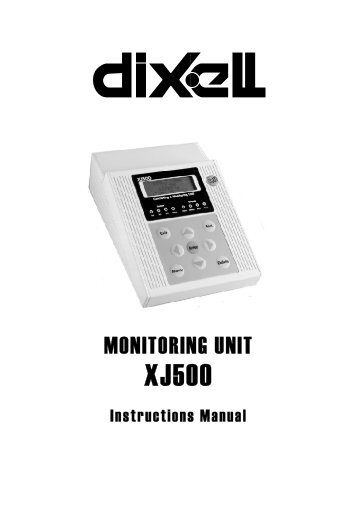 Dixell XJ500 I.O.M. - HVAC and Refrigeration Information Links
