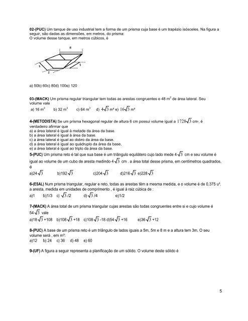 Geometria espacial