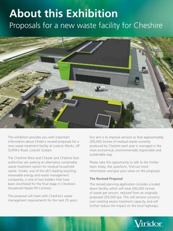 Cheshire waste facility proposals - Viridor